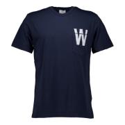 Woolrich T-Shirts Blue, Herr