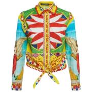Dolce & Gabbana Pre-owned Pre-owned Bomull toppar Multicolor, Dam
