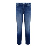 L'Agence High Rise Crop Slim Jeans Blue, Dam