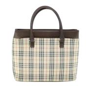 Burberry Vintage Pre-owned Canvas totevskor Beige, Dam