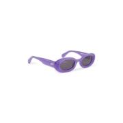 Off White Månformad Oval Solglasögon Purple, Unisex