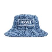 Versace Denim bucket hat Blue, Dam