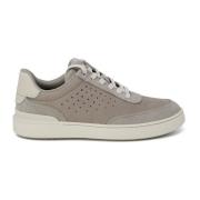 Clarks Mocka Läder Sneakers Gray, Herr