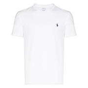 Ralph Lauren Broderad Bomull Logo T-shirt White, Herr