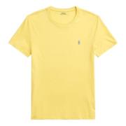 Ralph Lauren Broderad Bomull T-shirt Logo Yellow, Herr