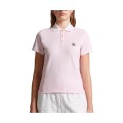 Moncler Polo Shirts Pink, Dam