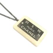 Chanel Vintage Pre-owned Metall halsband Gray, Dam