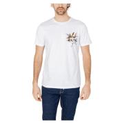 Antony Morato Herr T-shirt Vår/Sommar Kollektion Bomull White, Herr