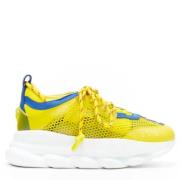 Versace Pre-owned Pre-owned Tyg sneakers Yellow, Dam