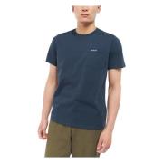 Barbour T-Shirts Blue, Herr