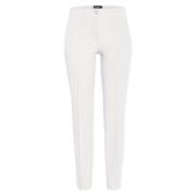 Cambio Slim-fit Trousers White, Dam