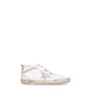 Golden Goose Mid Star Lädersneaker White, Dam