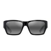 Maui Jim Rektangulära Polariserade Solglasögon Kaolu 614-02 Black, Uni...