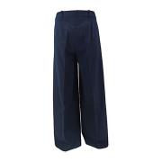 Circolo 1901 Wide Trousers Blue, Dam
