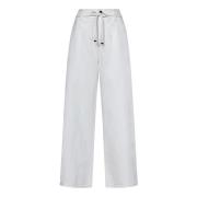 Etro Wide Trousers White, Dam