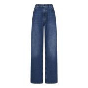 Etro Wide Jeans Blue, Dam