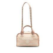 Chanel Vintage Pre-owned Canvas chanel-vskor Pink, Dam