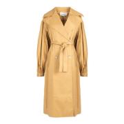 Silvian Heach Dubbelknäppt Trenchcoat Brown, Dam