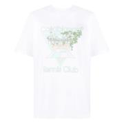 Casablanca Pastelle Tennis Club Icon T-shirt White, Herr