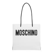 Moschino Logo Tote bag White, Dam