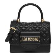 Love Moschino Handbag Black, Dam