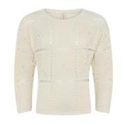 Skovhuus Round-neck Knitwear White, Dam