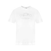 Simone Rocha Ängel Grafisk Bomull T-shirt - Vit/Silver White, Dam