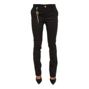 Fracomina Slim-fit Trousers Black, Dam