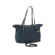 Prada Vintage Pre-owned Nylon prada-vskor Blue, Dam