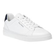 Baldinini Sneaker in white tumbled leather White, Herr