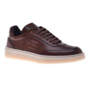 Baldinini Lace-up in brown perforated calfskin Brown, Herr