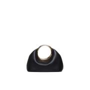 Jacquemus Organisk Form Mini Ring Väska Svart Black, Dam