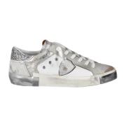 Philippe Model Sneakers med glitter och djurtryck Gray, Dam