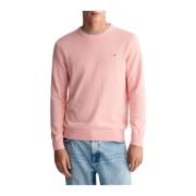 Gant Sweatshirts Hoodies Pink, Herr
