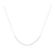 Sif Jakobs Jewellery Oval Halsband med Vita Zirkoner Gray, Dam