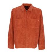 HUF Cornelius Zip Skjorta Rost Streetwear Orange, Herr
