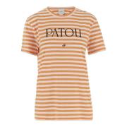 Patou Randig Crew Neck Bomull T-shirt Multicolor, Dam