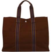 Hermès Vintage Pre-owned Canvas totevskor Brown, Dam