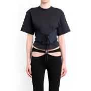 Mugler T-Shirts Black, Dam