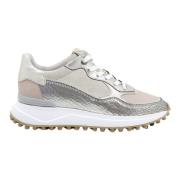 Van Bommel Beige Craquele Lädersko Multicolor, Dam