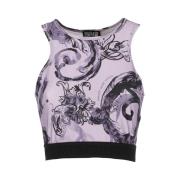 Versace Jeans Couture Sleeveless Tops Purple, Dam