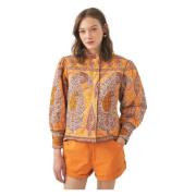 Antik Batik Print jacka Tajar Orange, Dam