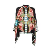 La DoubleJ Silkesvall Blus Multicolor, Dam