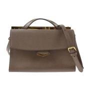 Fendi Vintage Pre-owned Laeder handvskor Brown, Dam