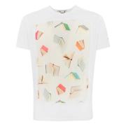 Daniele Alessandrini Herr Vit Boktryck T-shirt White, Herr