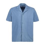 Orlebar Brown Short Sleeve Shirts Blue, Herr