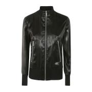 Sapio Leather Jackets Black, Dam