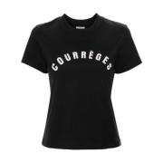 Courrèges T-Shirts Black, Dam