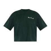 Lacoste T-shirt med logotyp Green, Dam
