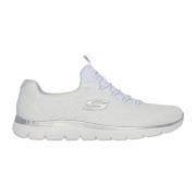 Skechers Memory Foam Slip-On Sneakers White, Dam